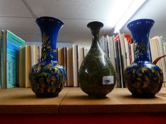 3 Vases, pottery AF