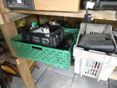 Two boxes of tools to include sockets and drill bits