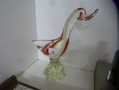 A Murano style model of a duck