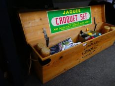 A Jacques Croquet set in case