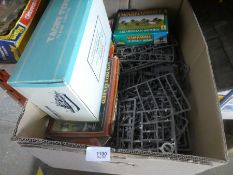 2 Boxes of mixed model toys and vintage games etc