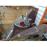 Selection of Persian style carpets and prayer mats