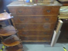 Vintage chest of 5 long drawers