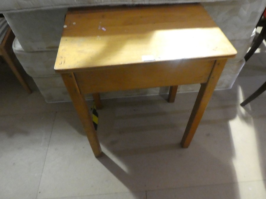 Vintage beech childs school desk