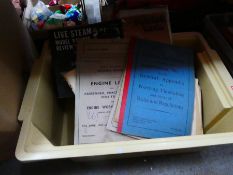 3 Boxes of various train related books of the steam era