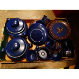 3 Boxes mixed pottery of West German origin