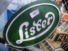 Lister sign