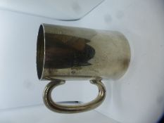 Silver hallmarked tankard, Birmingham 1945, 9 ozt