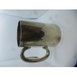 Silver hallmarked tankard, Birmingham 1945, 9 ozt