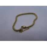 18ct yellow gold bracelet, 20cm, weight approx 10.8g
