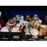 Two boxes of mixed china ware incl. Aynsley, Royal Grafton ware etc