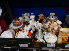Two boxes of mixed china ware incl. Aynsley, Royal Grafton ware etc