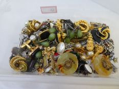 Quantity of various earrings, cufflinks, dress studs, etc