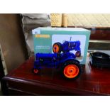 Universal Hobbies; a diecast 1/16 scale Fordson narrow crop tractor, boxed