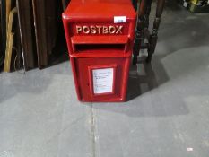 Red postbox 200 mm deep