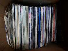 Box of LPs, mostly musicals etc