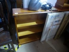 Three Yew wood bookcases