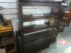 Vintage oak stacking bookcase