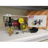 A Mamod 1380 SP Showman's steam engine, with box