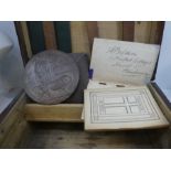 WWI Death/Memorial plaque for Alfred Barnett Baldwin with paperwork and sundry items