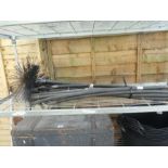 Chimney sweep rods and brushes