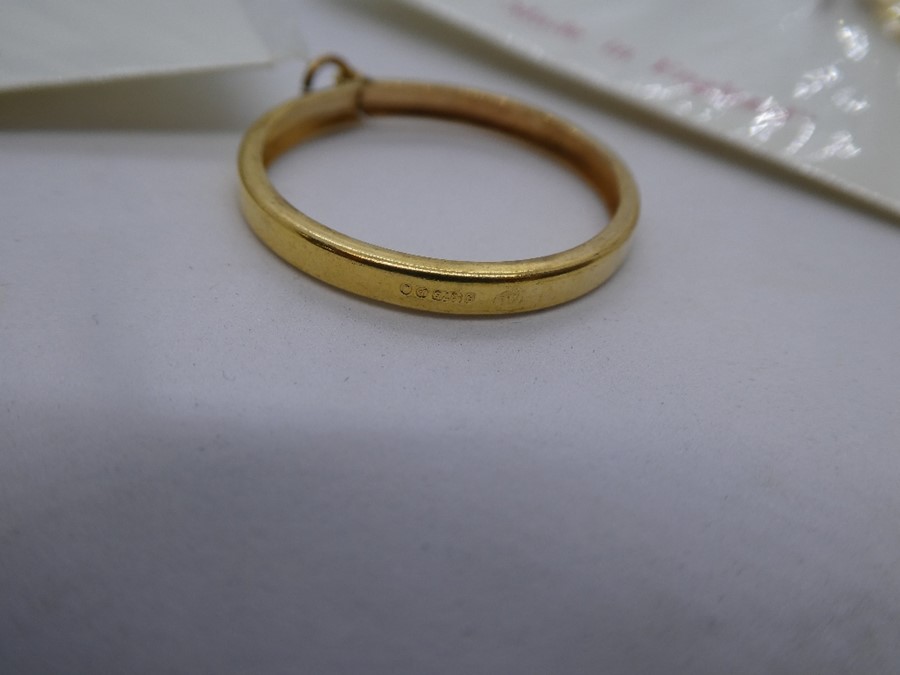 Six 9ct yellow gold Sovereign mounts for charm bracelets, marked 375, each weight 1 gram - gross 5g - Image 2 of 2