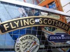 Flying Scotsman sign