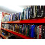 Two shelves of mostly hardback book, mostly Military subjects