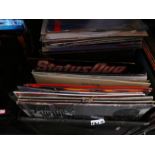 5 Boxes of vinyl LPs, various artists incl. Status Quo etc