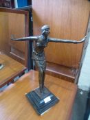 Deco bronze figure