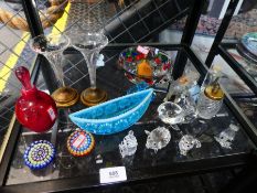 Mixed glassware, including Swarovski animals