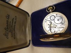 Gold plated pocket watch Marked Dennison