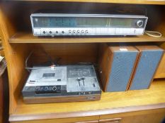 A Philips 702 tuner/amplifier, a TEAC cassette deck and a pair of Bang & Olufsen speakers
