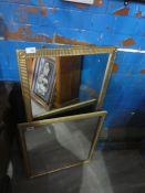 Two gilt framed wall mirrors