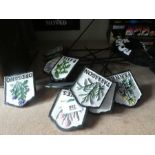 12 x painted herb signs
