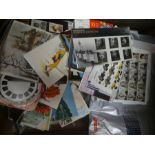 Selection of various stamps, postcards etc
