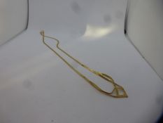 9ct yellow gold fine neckchain, marked 375, approx 2g