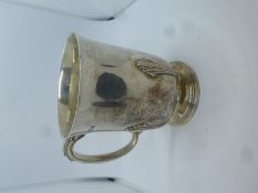 Ornate Hallmarked silver cup, Birmingham 1948, 7ozt