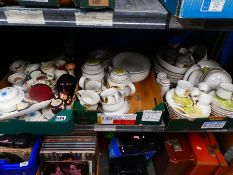 3 Boxes of mixed pottery and china to incl. Wedgwood and Denby