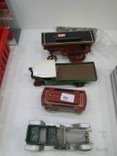 Selection of model vehicles, larger scale depicting steam driven vehicles etc