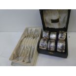 A set of six continental silver forks marked 800, with foliate ornate handle decoration. Total weigh