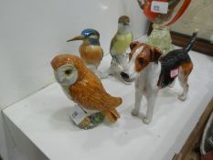 Selection of figurines of animals by Beswick and other manufacturers, AF