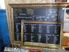 A large blackboard with gilt frame AF