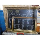 A large blackboard with gilt frame AF