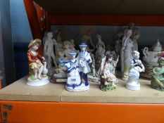 Selection of china figurines some in style of Nancy
