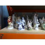 Selection of china figurines some in style of Nancy