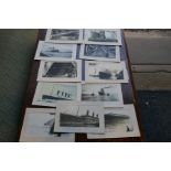 Eleven French Titanic postcards, some dated 1912, all appear from that period