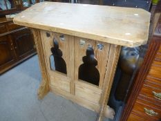 Old pitch pine lectern 112cm wide