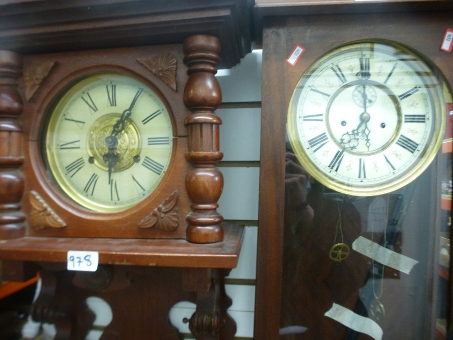 Two pendulum wall clocks AF - Image 2 of 2