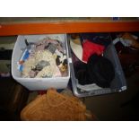 Quantity of vintage clothing, furs, bags etc